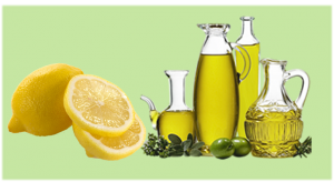 Lemon and Olive oil for furniture cleaning 