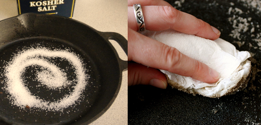 How to clean greasy pan