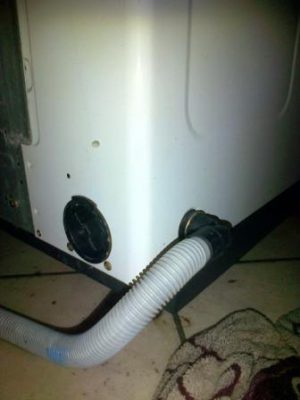 drain pipe of a semi automatic washing machine
