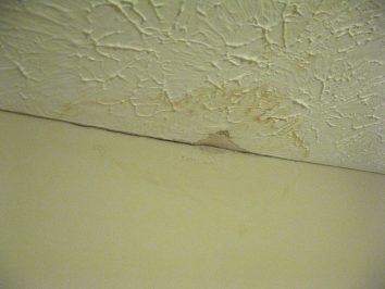 water leaking from ceiling