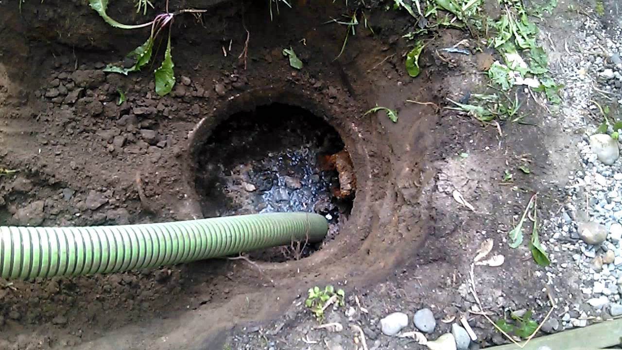 clogged drain system