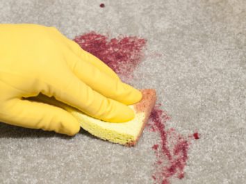 removing latex paint from carpet
