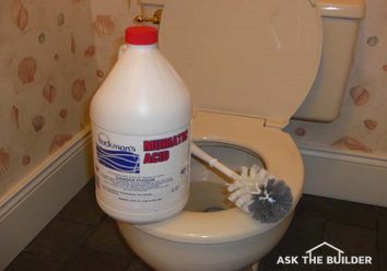 How to fix a weak toilet flush with muriatic acid
