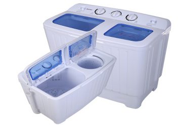 Portable compact mini twin tub washing machine
