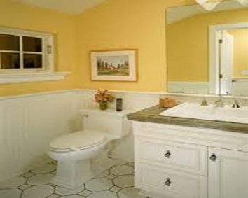 The soothing paint colours for the bathroom 