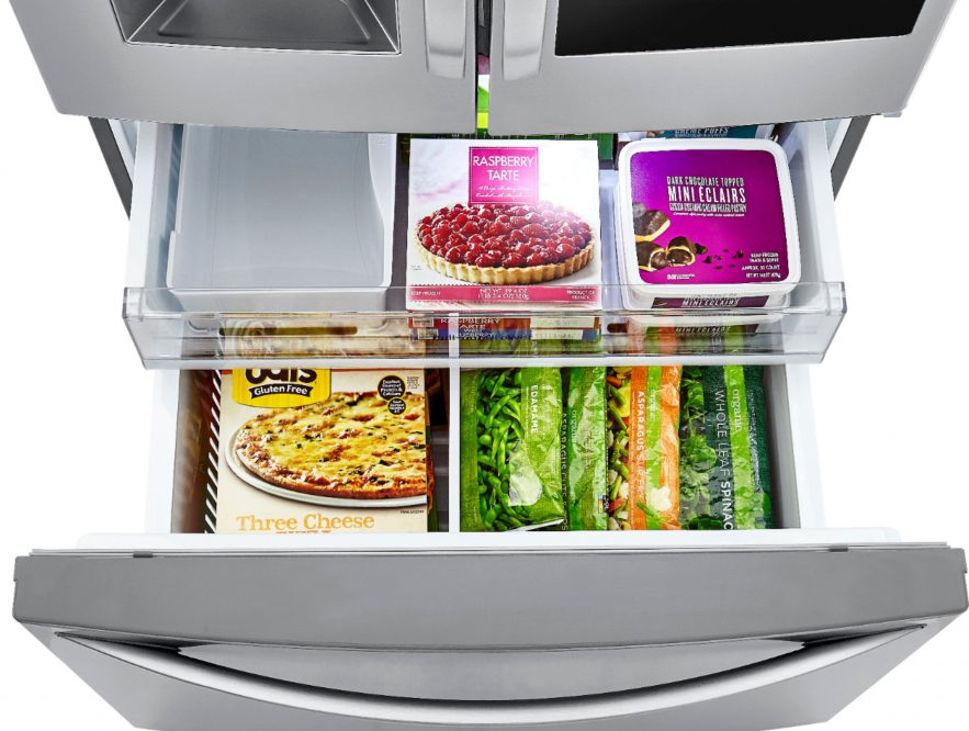 Freezer compartment of LG instaview door-in-door frost free refrigerator