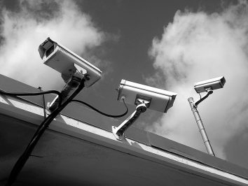 3 security cameras outside home