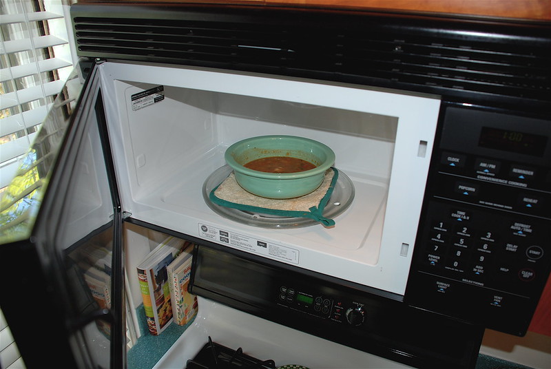 maintain microwave with cookware