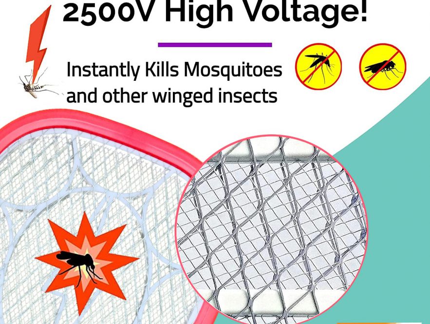 Mosquito Racket Bat 3 layer mesh